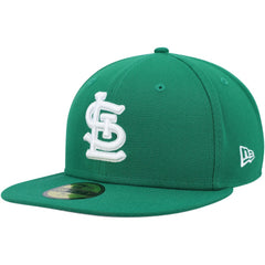 St. Louis Cardinals White Logo 59FIFTY Fitted Hat Kelly Green | New Era