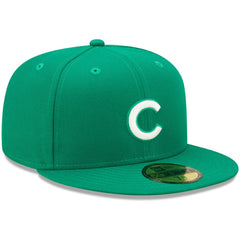 Chicago Cubs White Logo 59FIFTY Fitted Hat Kelly Green | New Era