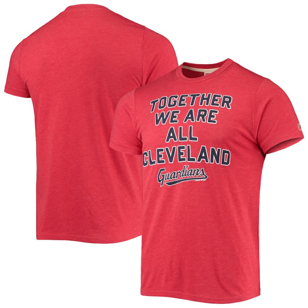Cleveland Guardians Homage Hyper Local Tri-Blend T-Shirt Red