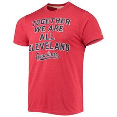 Cleveland Guardians Homage Hyper Local Tri-Blend T-Shirt Red