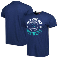 Seattle Mariners Homage Hyper Local Tri-Blend T-Shirt Navy