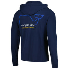 Milwaukee Brewers Vineyard Vines Long Sleeve Hoodie T-Shirt Navy