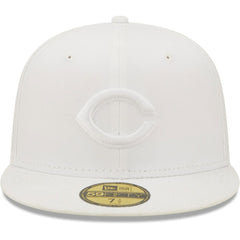 Cincinnati Reds White on White 59FIFTY Fitted Hat | New Era