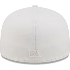 Chicago Cubs White on White 59FIFTY Fitted Hat | New Era