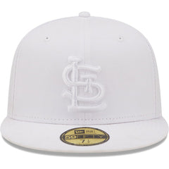 St. Louis Cardinals White on White Logo 59FIFTY Fitted Hat | New Era