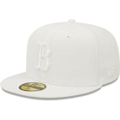 Boston Red Sox White on White 59FIFTY Fitted Hat | New Era