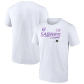 Buffalo Sabres NHL Hockey Fights Cancer T-Shirt White