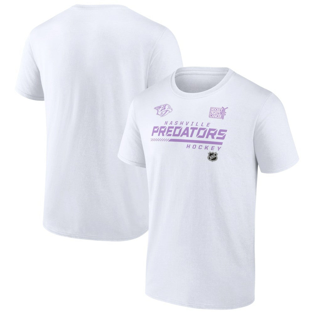 Nashville Predators NHL Hockey Fights Cancer T-Shirt White