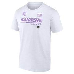 New York Rangers NHL Hockey Fights Cancer T-Shirt White
