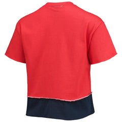 Atlanta Braves Refried Apparel Women's Cropped T-Shirt Red