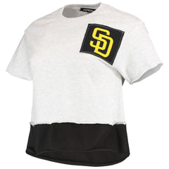 San Diego Padres Refried Apparel Women's Cropped T-Shirt Gray