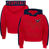 Washington Capitals Girls Youth Record Setter Pullover Hoodie Red