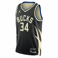 Giannis Antetokounmpo Milwaukee Bucks Jordan Brand Unisex Swingman Jersey - Statement Edition - Black outlet