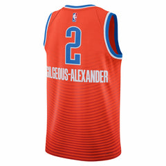 Shai Gilgeous-Alexander Oklahoma City Thunder Jordan Brand Unisex Swingman Jersey - Statement Edition - Orange for sale