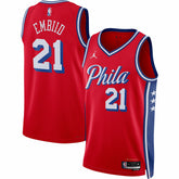 Joel Embiid Philadelphia 76ers Jordan Brand Unisex Swingman Jersey - Statement Edition - Red outlet