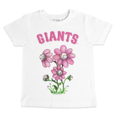 San Francisco Giants Tiny Turnip Youth Blooming Baseballs T-Shirt White