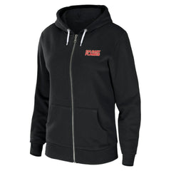 Calgary Flames WEAR by Erin Andrews Women's Sponge Fleece Full-Zip Hoodie Black