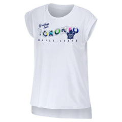 Toronto Maple Leafs WEAR by Erin Andrews Women's Greetings From Muscle T-Shirt White