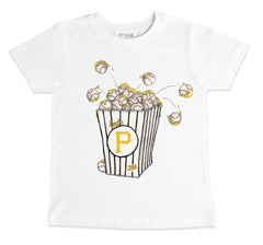 Pittsburgh Pirates Tiny Turnip Youth Popcorn T-Shirt White