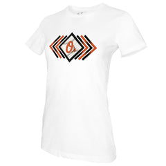 Baltimore Orioles Tiny Turnip Women's Prism Arrows T-Shirt White