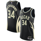 Giannis Antetokounmpo Milwaukee Bucks Jordan Brand Authentic Player Jersey - Statement Edition - Black cheap