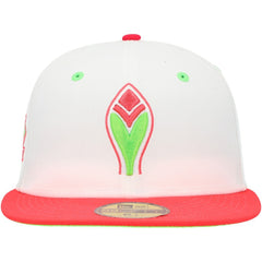 Atlanta Braves 150th Anniversary Strawberry Lolli 59FIFTY Fitted Hat White/Coral | New Era