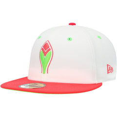 Atlanta Braves 150th Anniversary Strawberry Lolli 59FIFTY Fitted Hat White/Coral | New Era