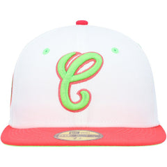 Chicago White Sox Cooperstown Collection Comiskey Park 75th Anniversary Strawberry Lolli 59FIFTY Fitted Hat White/Coral | New Era