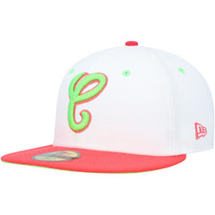 Chicago White Sox Cooperstown Collection Comiskey Park 75th Anniversary Strawberry Lolli 59FIFTY Fitted Hat White/Coral | New Era