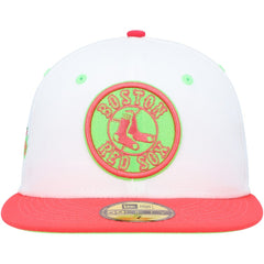 Boston Red Sox Fenway Park 100th Anniversary Strawberry Lolli 59FIFTY Fitted Hat White/Coral | New Era