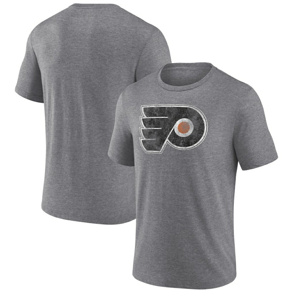Philadelphia Flyers Wraparound Tri-Blend T-Shirt Heather Gray