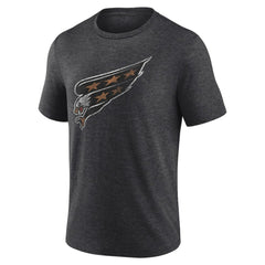 Washington Capitals Wraparound Tri-Blend T-Shirt Charcoal