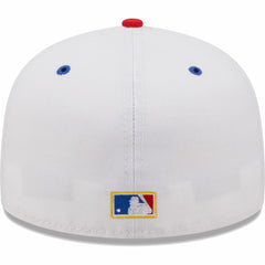 Los Angeles Dodgers 75th World Series Cherry Lolli 59FIFTY Fitted Hat White/Royal | New Era