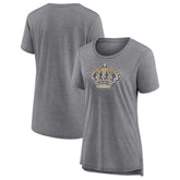 Los Angeles Kings Women's Slow Whistle Tri-Blend T-Shirt Gray