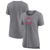 Montreal Canadiens Women's Slow Whistle Tri-Blend T-Shirt Gray