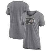 Philadelphia Flyers Women's Slow Whistle Tri-Blend T-Shirt Gray