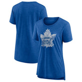 Toronto Maple Leafs Women's Slow Whistle Tri-Blend T-Shirt Blue