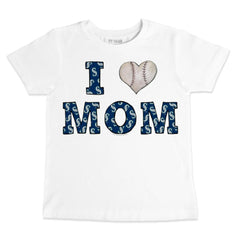 Seattle Mariners Tiny Turnip Youth Heart Mom T-Shirt White