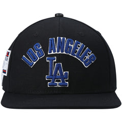 Los Angeles Dodgers Pro Standard Stacked Logo Snapback Hat Black
