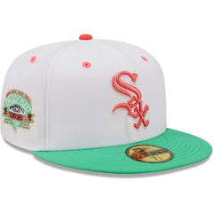 Chicago White Sox Inaugural Season at Comiskey Park Watermelon Lolli 59FIFTY Fitted Hat White/Green | New Era