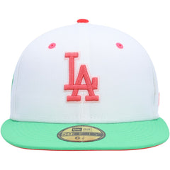 Los Angeles Dodgers Watermelon Lolli 59FIFTY Fitted Hat White/Green | New Era
