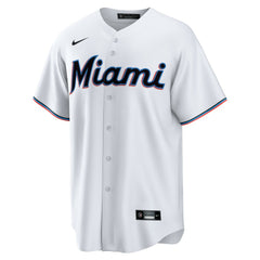 Miami Marlins Home Blank Replica Jersey - White