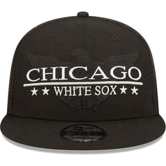 Chicago White Sox Patriot Trucker 9FIFTY Snapback Hat Black | New Era