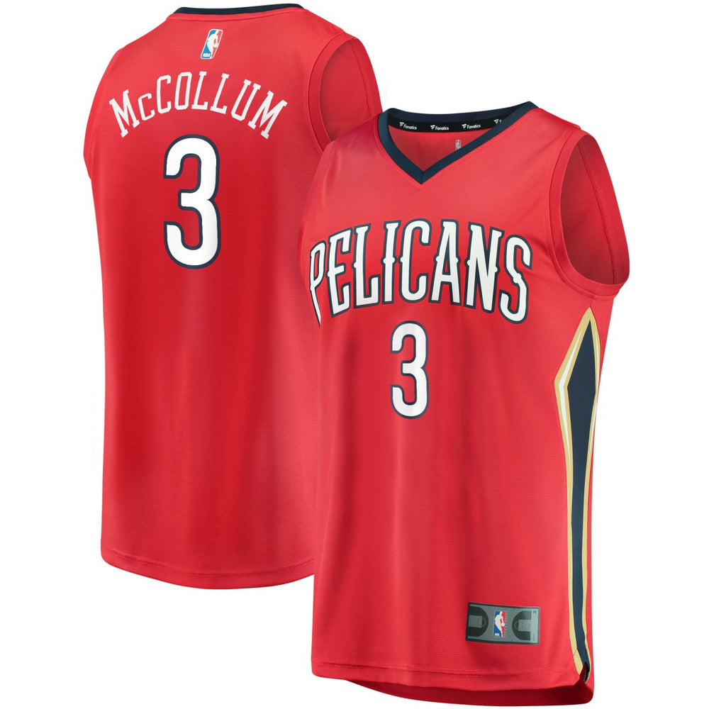 C.J. McCollum New Orleans Pelicans Youth Fast Break Replica Player Jersey Red - Statement Edition