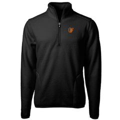 Baltimore Orioles Cutter & Buck Big & Tall Cascade Eco Sherpa Fleece Quarter-Zip Pullover Jacket Black