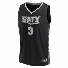 Keldon Johnson San Antonio Spurs Fast Break Replica Player Jersey - Statement Edition - Black