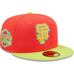 San Francisco Giants Lava Highlighter Combo 59FIFTY Fitted Hat Red/Neon Green | New Era