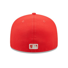 Chicago Cubs Lava Highlighter Logo 59FIFTY Fitted Hat Red | New Era