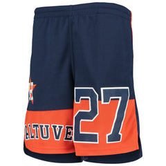 Jose Altuve Houston Astros Youth Pandemonium Name & Number Shorts Navy