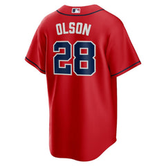 Matt Olson Atlanta Braves Alternate 2 Replica Jersey Red | Nike